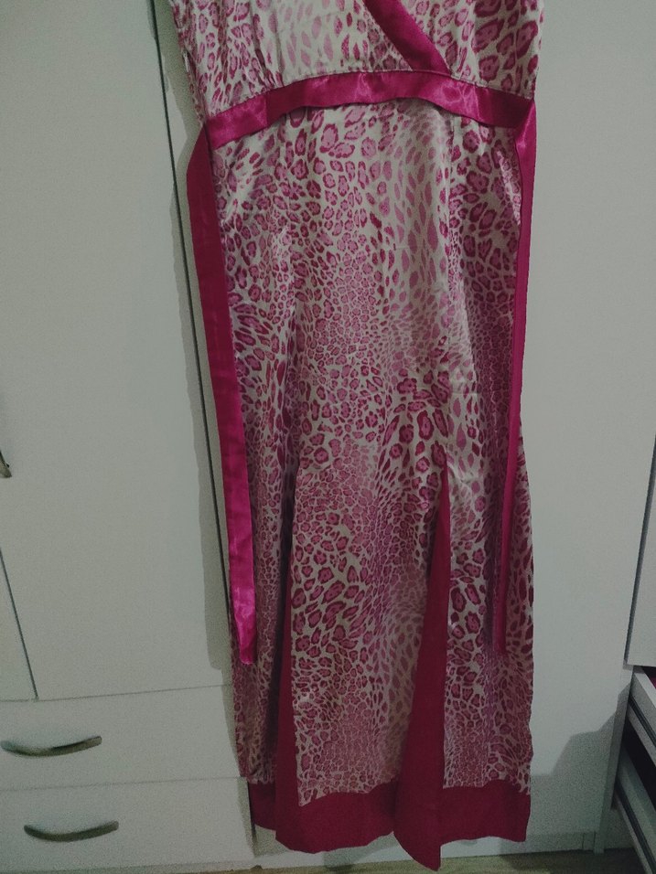 y2k vintage 00s it girl leopar elbise - Görsel 2