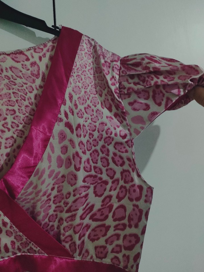 y2k vintage 00s it girl leopar elbise - Görsel 3