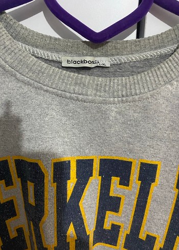 Gri Baskılı Kadın Sweatshirt - Görsel 2