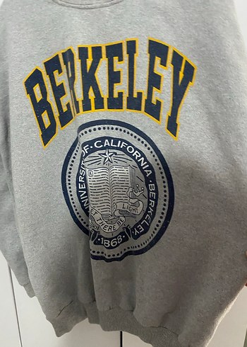 Gri Baskılı Kadın Sweatshirt - Görsel 3