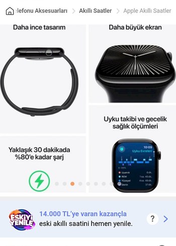 Beden Renk orijinal Apple watch akıllı saat