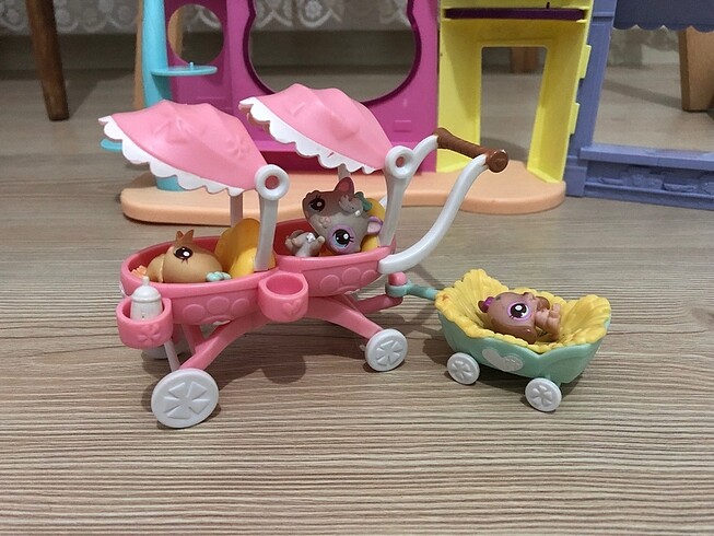 ORJİNAL LPS sunny stroll with babies bebek minişler