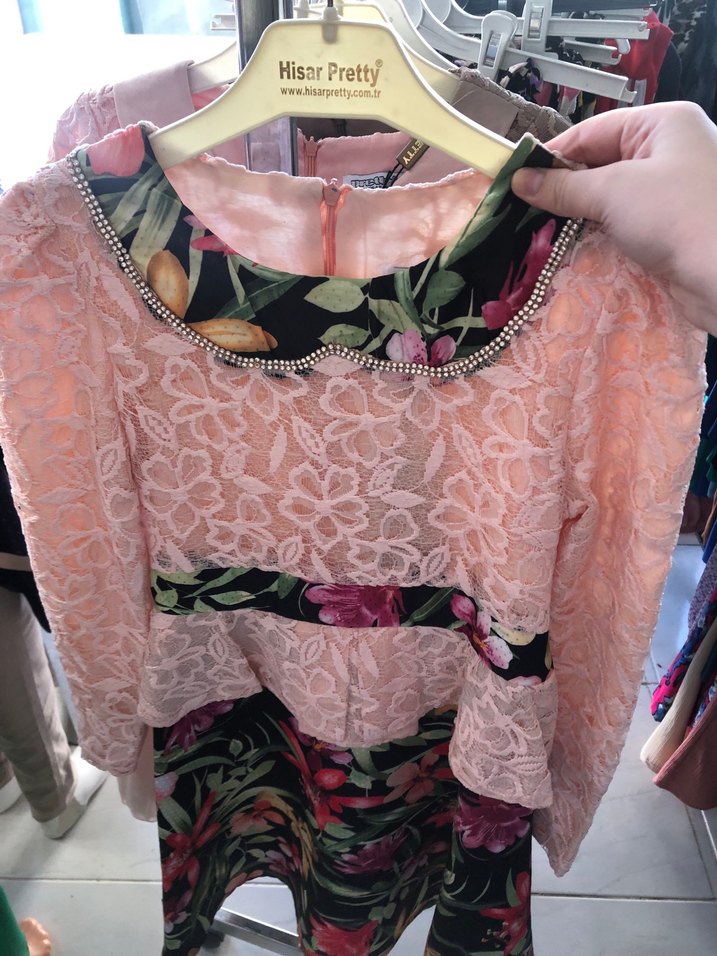 DANTEL KIZ ÇOCUK ELBİSE ÇEŞİTLER - Görsel 3