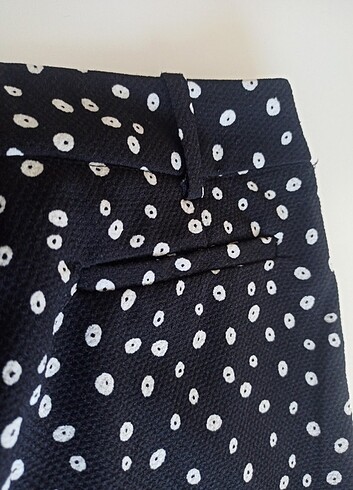 Mango çift pile detaylı dokulu rahat kesim pantolon  - Görsel 7