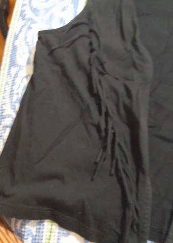 Siyah V Yaka Salaş Kadın Yelek - Görsel 2