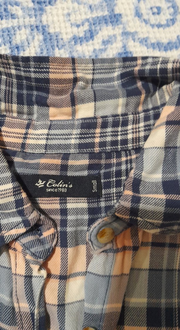 Düğmeli, Kolsuz Ekose Gömlek - Görsel 3