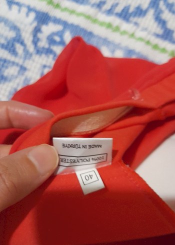 Kırmızı Drapeli Straplez Abiye Elbise - Görsel 5