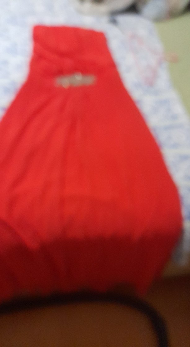 Kırmızı Drapeli Straplez Abiye Elbise - Görsel 2