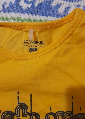 Sarı Baskılı Uzun Kollu Erkek Tişört - Görsel 3