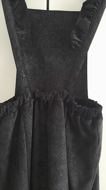 11-12 Yaş Beden siyah Renk Siyah simli elbise