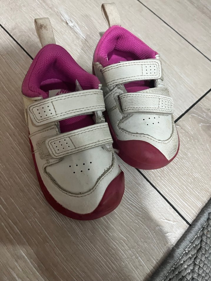 Kız bebek 22 no Nike spor ayakkabı pembe beyaz - Görsel 4