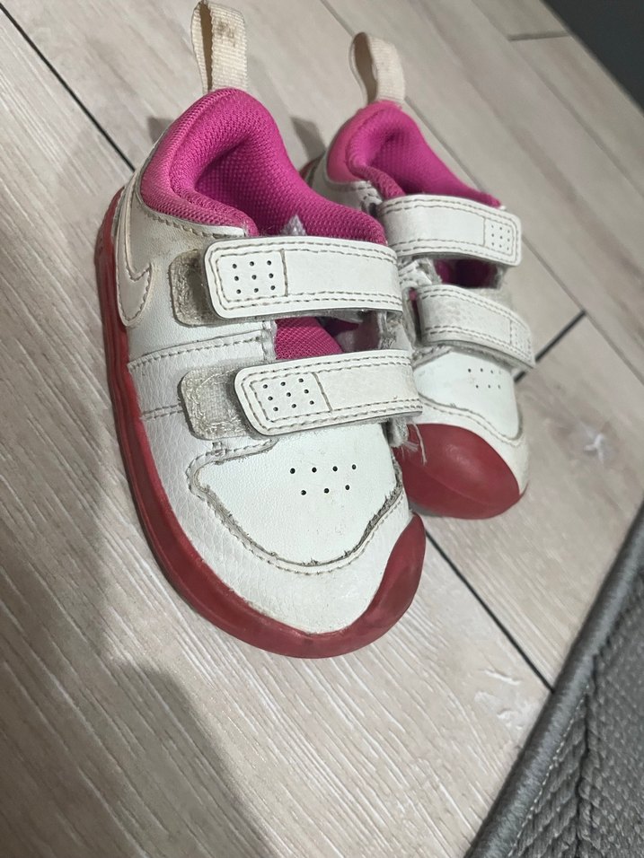 Kız bebek 22 no Nike spor ayakkabı pembe beyaz - Görsel 3