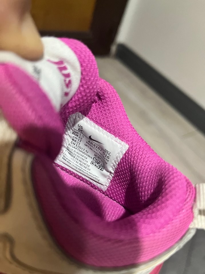 Kız bebek 22 no Nike spor ayakkabı pembe beyaz - Görsel 2