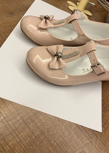 Kız çocuk pembe tokalı  ayakkabı 25 no - Görsel 3