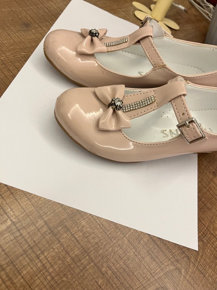 Kız çocuk pembe tokalı  ayakkabı 25 no - Görsel 3