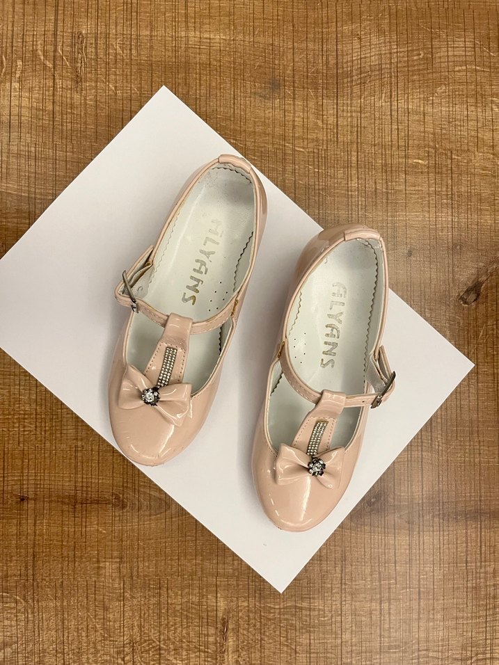 Kız çocuk pembe tokalı  ayakkabı 25 no - Görsel 2