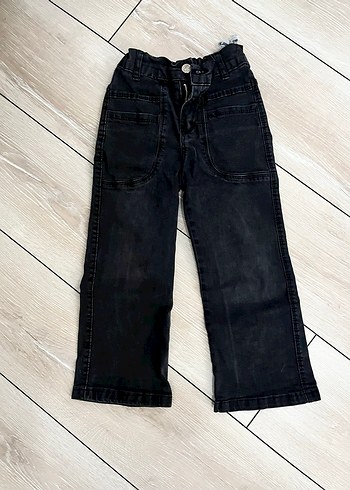 Siyah kız Çocuk Denim Pantolon - Görsel 3
