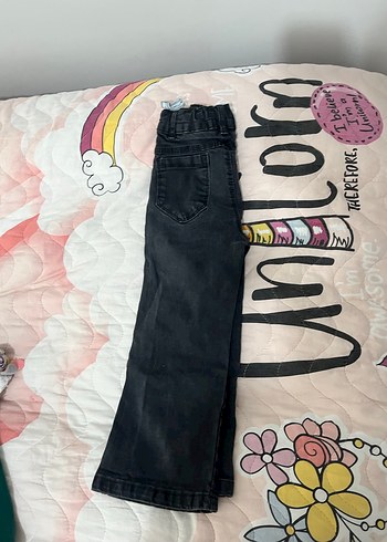 Siyah kız Çocuk Denim Pantolon - Görsel 2