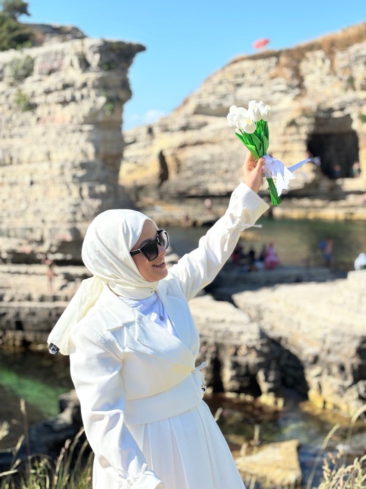 Uzun Kollu Beyaz ikili takım - Görsel 2