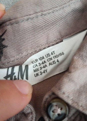 H&M hm kız çocuk gömlek elbise