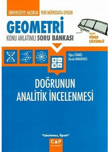 Çap ayt geometri doğrunun analitik incelenmesi fasikülü 