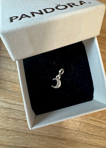 Mavi Boncuklu Ay Pandora Charm - Görsel 3