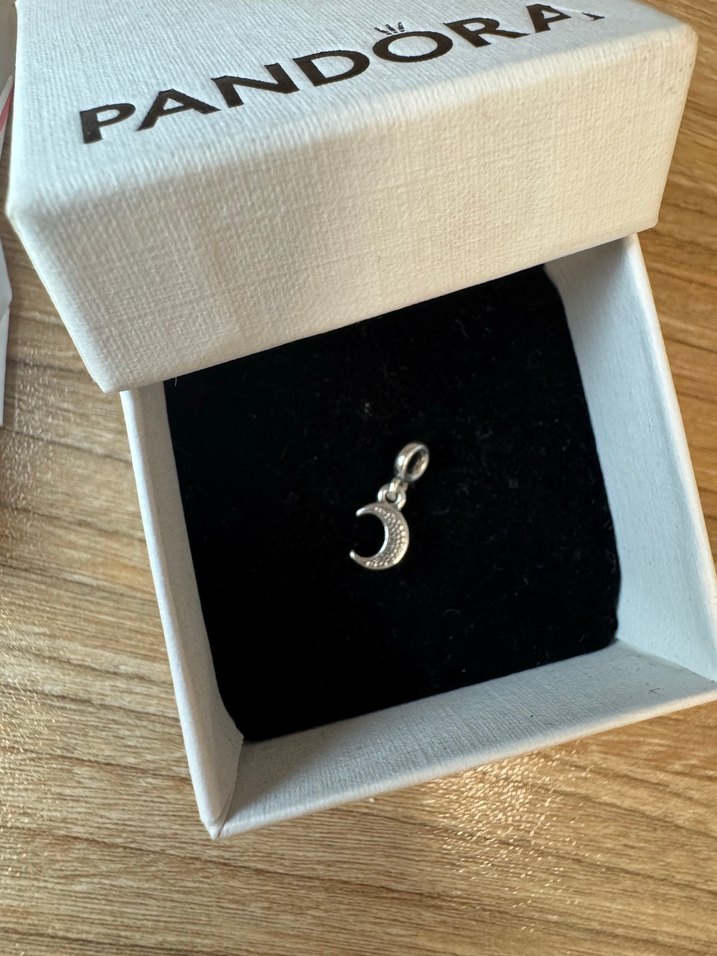 Mavi Boncuklu Ay Pandora Charm - Görsel 3