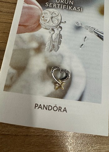 Pandora şanslı yıldız ve kalp charm - Görsel 5