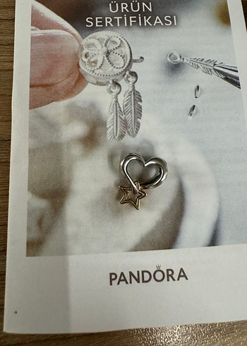 Pandora şanslı yıldız ve kalp charm - Görsel 4