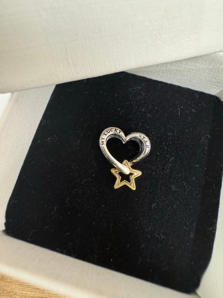Pandora şanslı yıldız ve kalp charm - Görsel 2