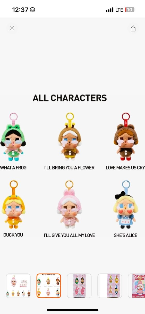 Cry Baby Pastel Renkli Anahtarlık Bebekler - Görsel 3