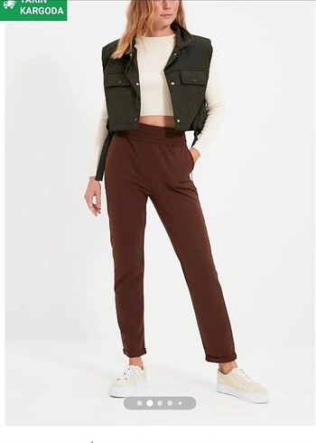 Kadın Kahverengi Salaş Eşofman - Görsel 2