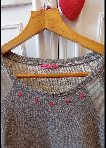 Gri Triko Hamile Kısa Kazak - Görsel 2