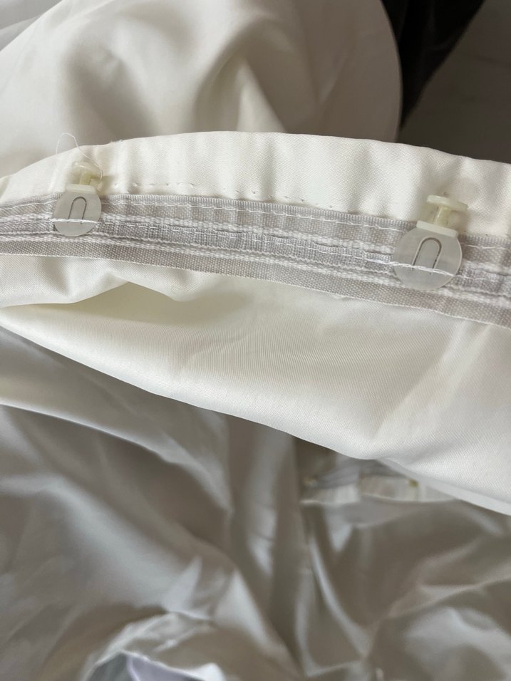 Dantel Detaylı Beyaz Tül Perde - Görsel 2