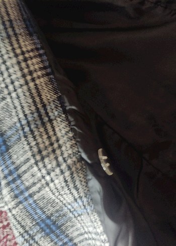 Trendyol Milla ekose ceket mavi siyah - Görsel 3