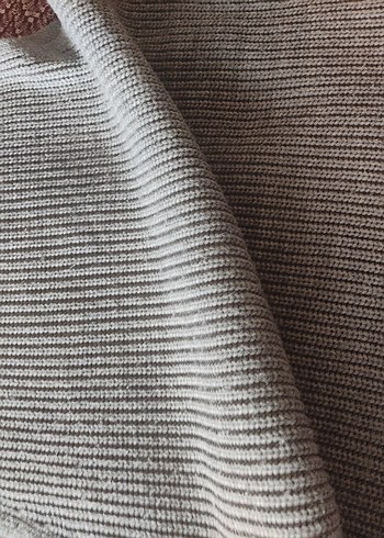 manuka uzun gri suveter - Görsel 3