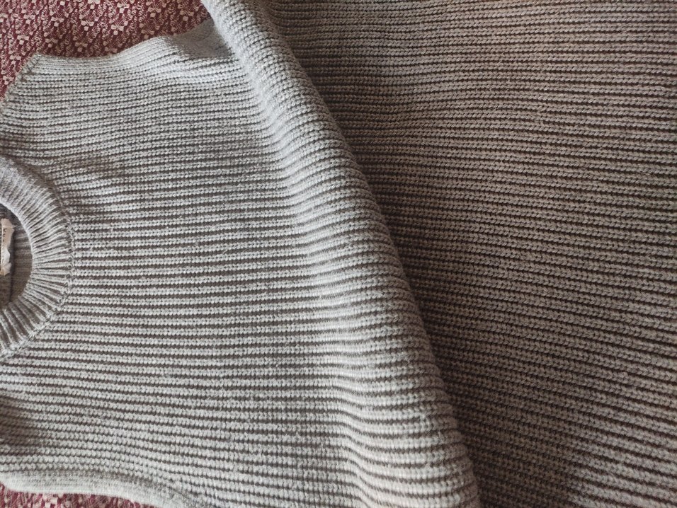 manuka uzun gri suveter - Görsel 3