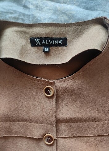 Alvina Alvina süet yelek 38 beden