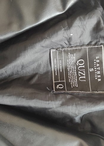 Kadın Siyah Deri Şeffaf Detaylı Ceket - Görsel 7