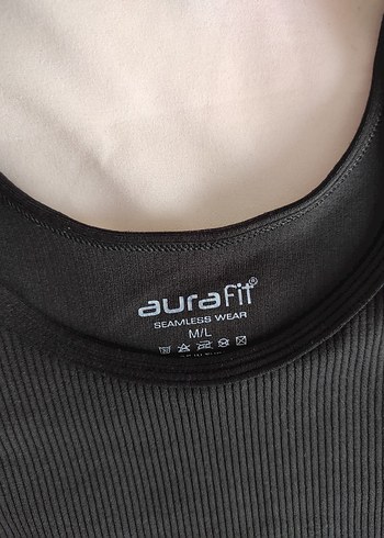 Siyah Straplez Spor Crop Top - Görsel 3