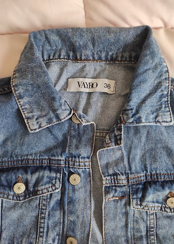 Kadın mavi Kolsuz Denim Yelek - Görsel 6