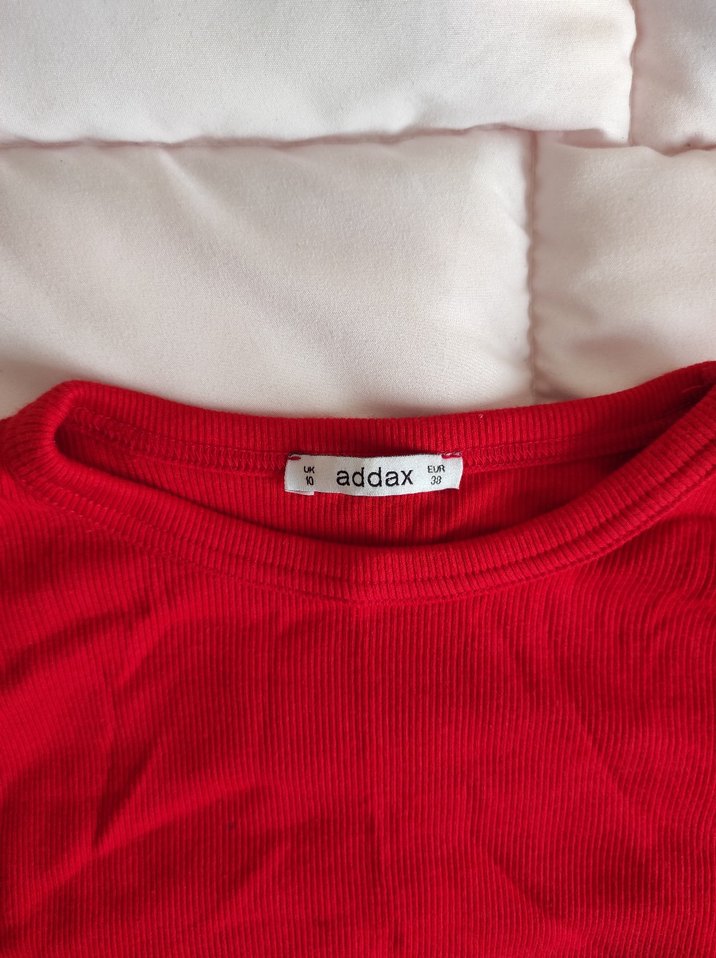 kırmızı crop tshirt - Görsel 5