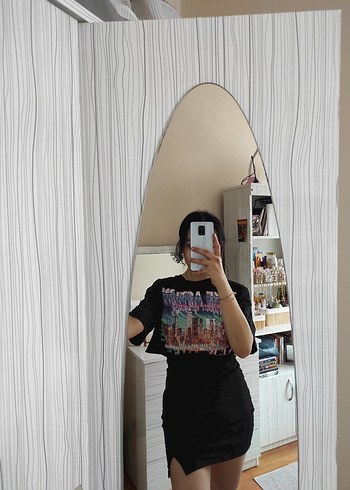 Kız Çocuk Çok Renkli Baskılı Tişört - Görsel 4