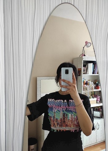 Kız Çocuk Çok Renkli Baskılı Tişört - Görsel 6