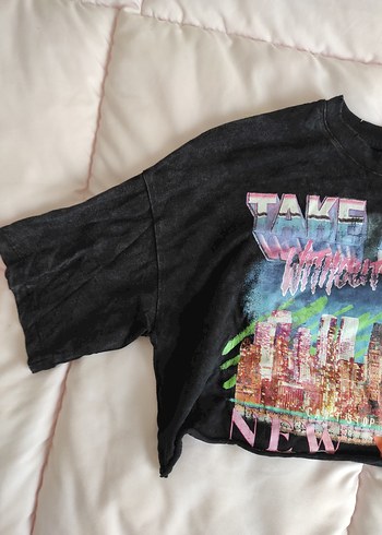 Kız Çocuk Çok Renkli Baskılı Tişört - Görsel 2