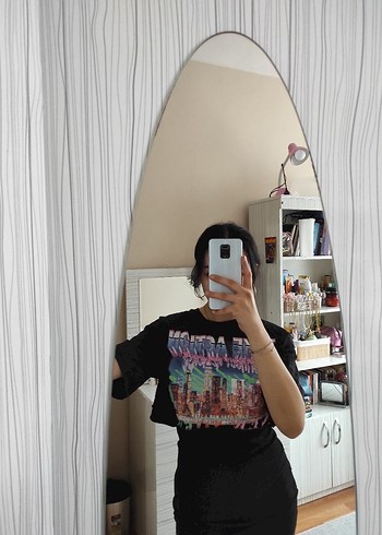 Kız Çocuk Çok Renkli Baskılı Tişört - Görsel 5