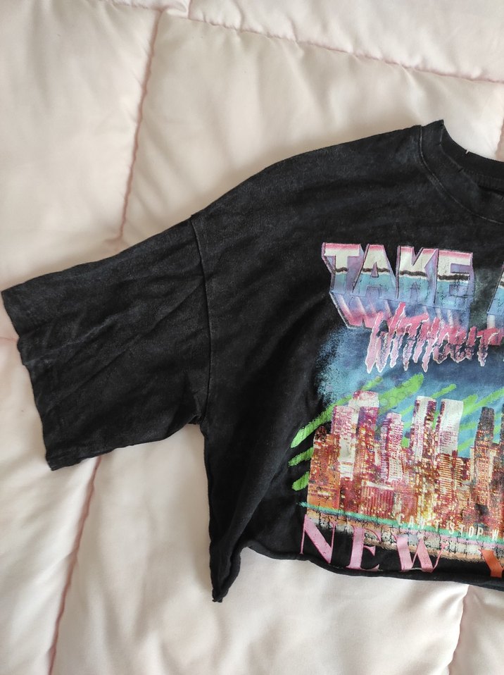 Kız Çocuk Çok Renkli Baskılı Tişört - Görsel 2