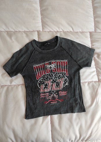 gri vintage tshirt - Görsel 3