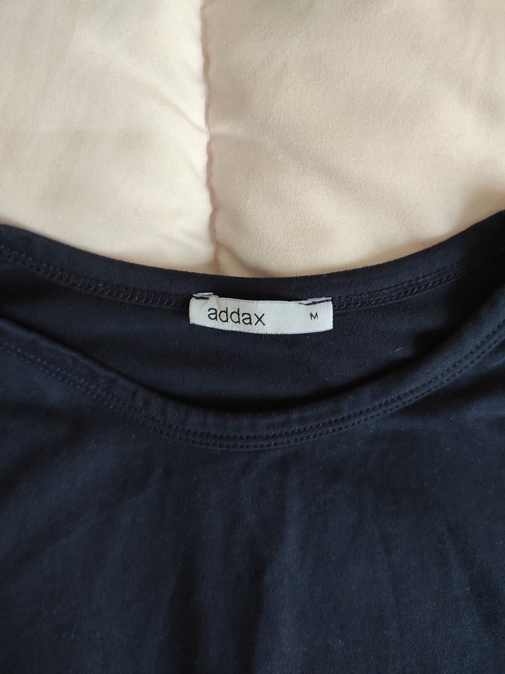 Lacivert Uzun Kollu Basic Kadın Bluz - Görsel 2