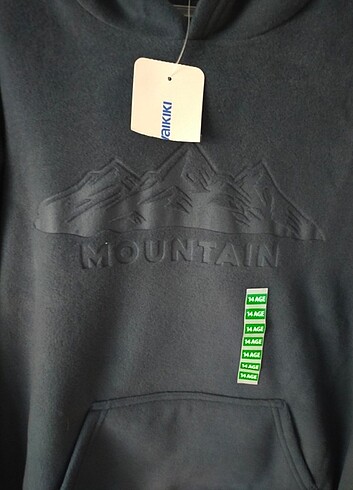 8 Yaş Beden lacivert Renk Erkek Çocuk Kapüşonlu Sweatshirt